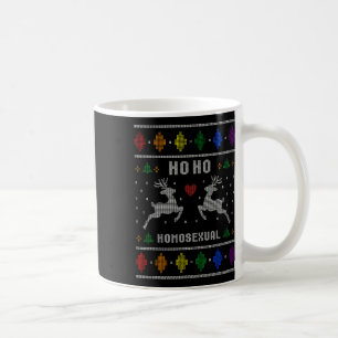 Ho Ho Homoual Gay Xmas Pride Ugly Weihnachten Schw Kaffeetasse