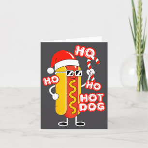 Ho Ho Hot Dog Lustiger Weihnachts- Festlicher Hot Karte