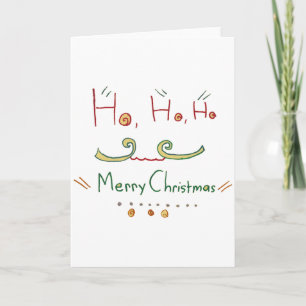HO HO Joyeuse carte de Noël
