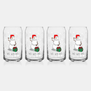 Ho Ho Joyeux Noël Père Noël mignonne Snowman