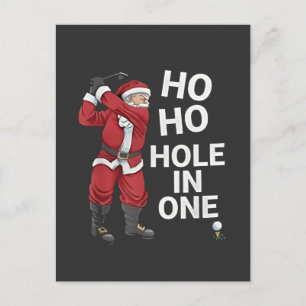 Ho Ho Loch in Ein Lustiges Golf-Weihnachten Christ Einladungspostkarte