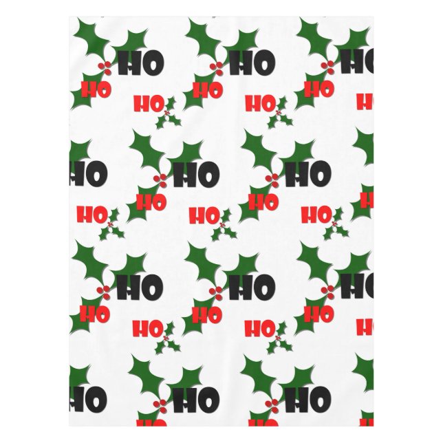 Ho Ho Mistletoe Tablecloth Tischdecke (Vorderseite)