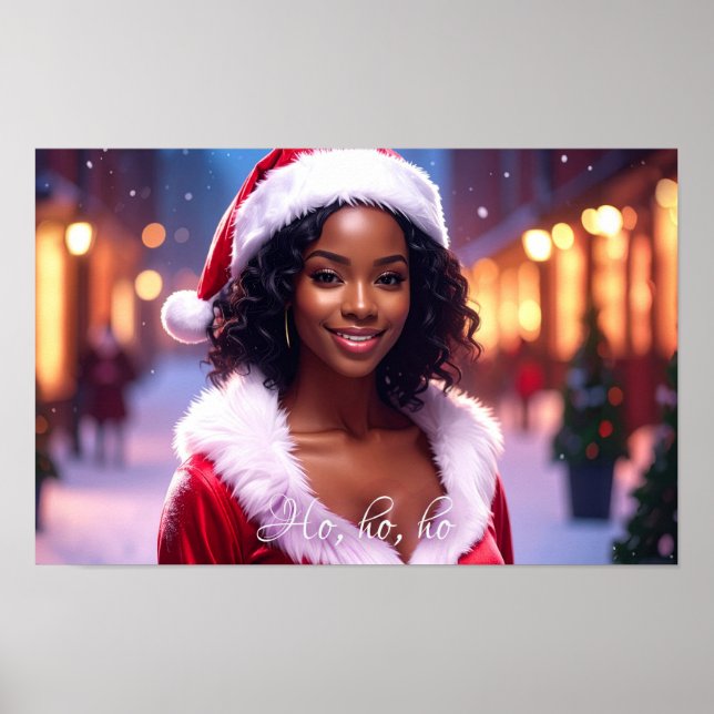 HO HO mit SantaGirl Poster (Vorne)