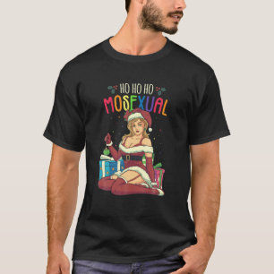 Ho Ho Mosexual LGBT Pun Claus Lesbian Pride T-Shirt