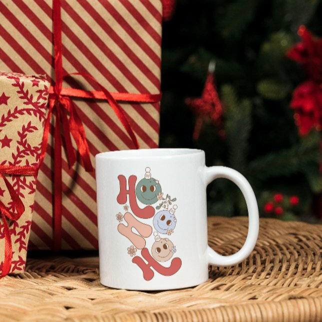 HO HO : Noël Boire du café Mug (Créateur téléchargé)