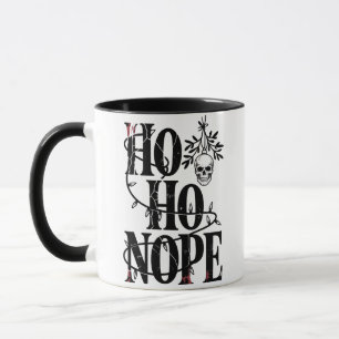 Ho Ho Nope" Lustiger Gruseliger Gotischer Totenkop Tasse