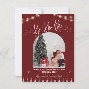 Ho ho oh faire-part de grossesse de Noël bébé