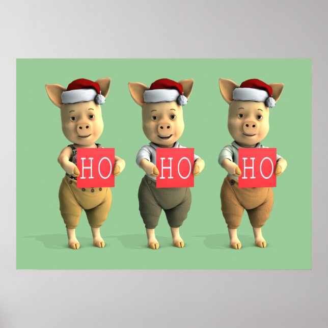 Ho Ho Piglets Poster (Vorne)