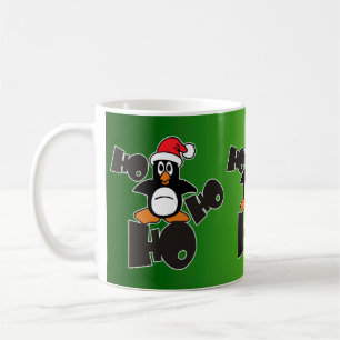 Ho Ho - Pinguin - fröhliche Weihnachten + Ihr Back Kaffeetasse