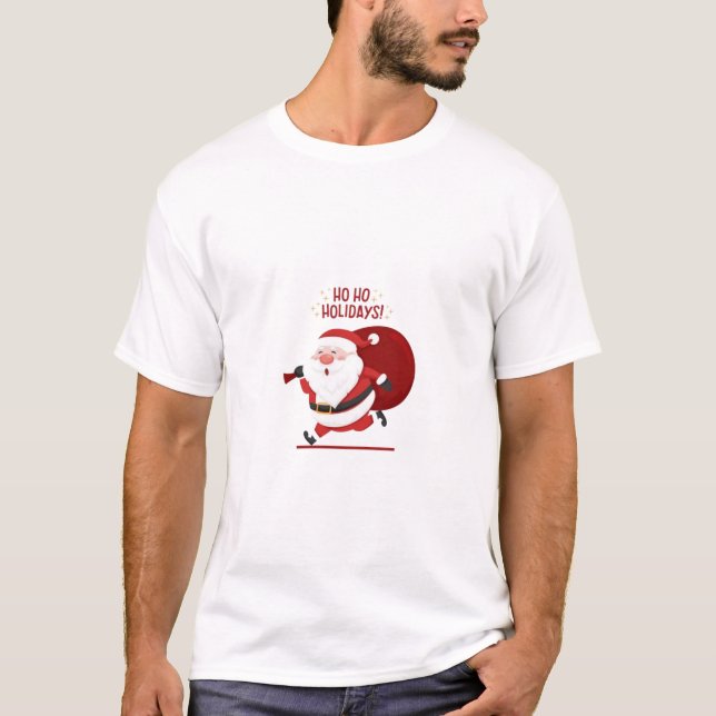 Ho ho sacré ! Modèle de t-shirt du Père Noël (Devant)