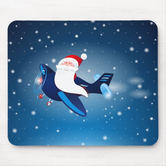 Ho ho! Santa im Flugzeug, Mousepad (Vorne)