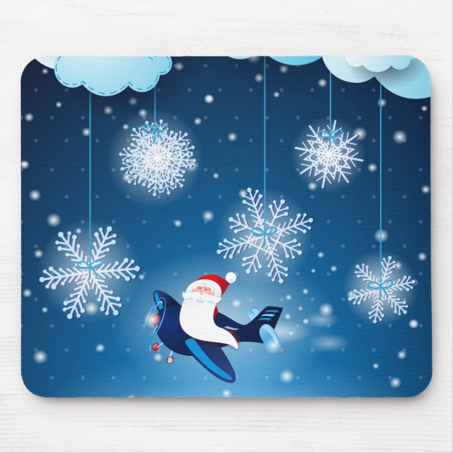 Ho ho! Santa im Flugzeug, Mousepad (Vorne)