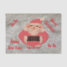 Ho Ho Santa Ivory Glitzer