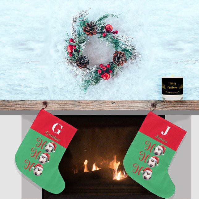 Ho Ho Weihnachten Fußball Großer Weihnachtsstrumpf (Von Creator hochgeladen)
