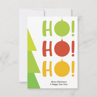 Ho Ho Weihnachten Grüße. Karte