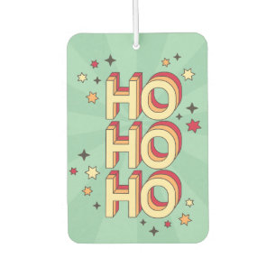 Ho ho Weihnachten Saisontext und Stars Autolufterfrischer
