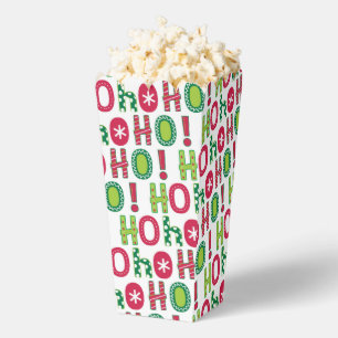 Ho Ho Weihnachten Spaß Modern Red Green Pattern Geschenkschachtel