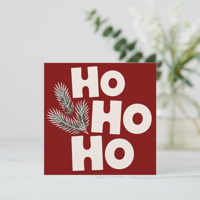 Ho Ho Weihnachten Weihnachtsgeschenke Saison (Stehend Vorderseite)