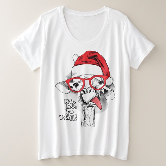Ho Ho Y’all Giraffe (Design devant)