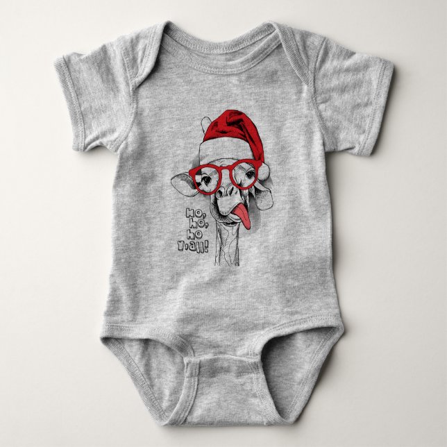 Ho Ho Y’all Giraffe Baby Strampler (Vorderseite)