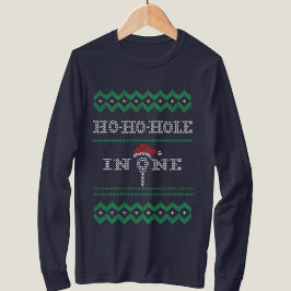 Ho Hole in One Golfmas Golf Lover Mens T - Shirt