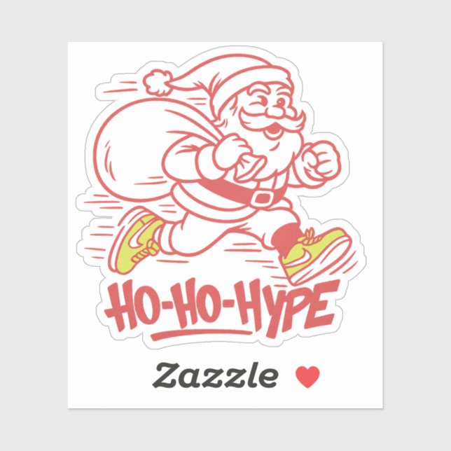 "Ho-Hype - Streetwear Santa Sneaker Aufkleber (Blatt)