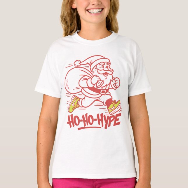 "Ho-Hype - Streetwear Santa Sneaker T-Shirt (Vorderseite)