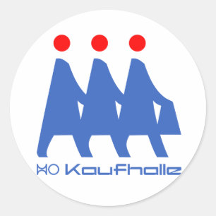 HO Kaufhalle Runder Aufkleber
