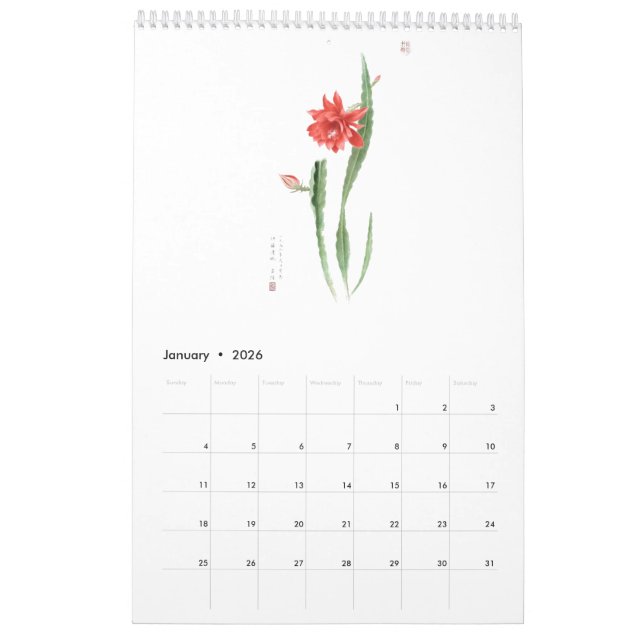 Ho Mang Hang, Calendrier Art Botanique 2023 (Jan 2026)