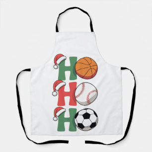 Ho Santa Weihnachten Basketball Baseball Fußball X Schürze