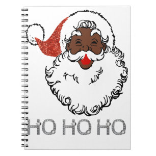 ho schwarzer Santa Notizblock