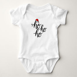 Ho, wie lustig Santa lacht roter Hut Baby Strampler