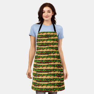Hoagie-Sandwich-All-Over-Druck-Schürze Schürze