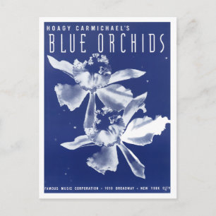 Hoagy Carmichaels "Blue Orchids" Postkarte