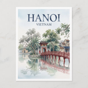 Hoan Kiem See Hanoi Vietnam Postkarte