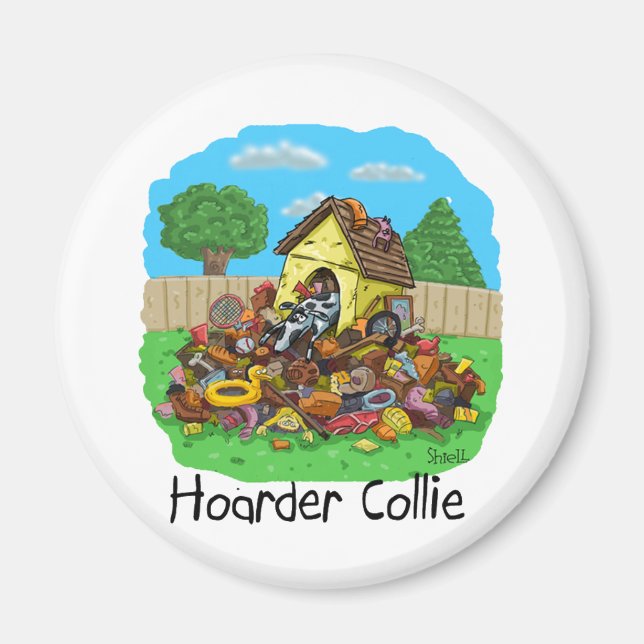 Hoarder Collie Magnet (Vorne)