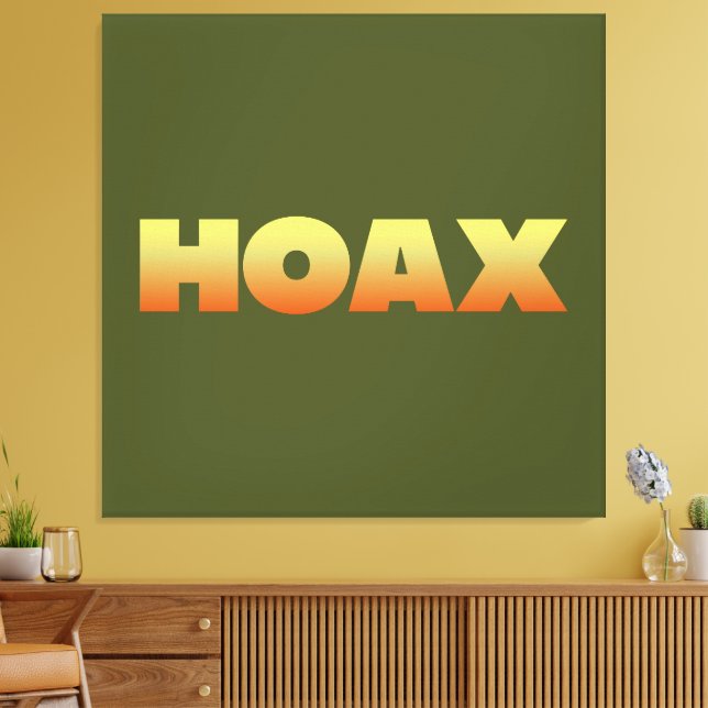 HOAX DESIGN WRAPPED CANVAS LEINWANDDRUCK (Insitu (Wohnzimmer))