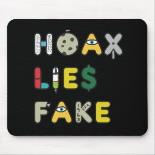 Hoax Lies Fake Mousepad