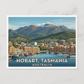 Hobart Australien Reise Postkarte