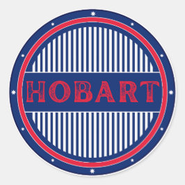 Hobart City Pride Emblem – Australian Identity Runder Aufkleber