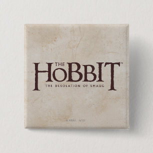 Hobbit-Logo - Dunkel Button