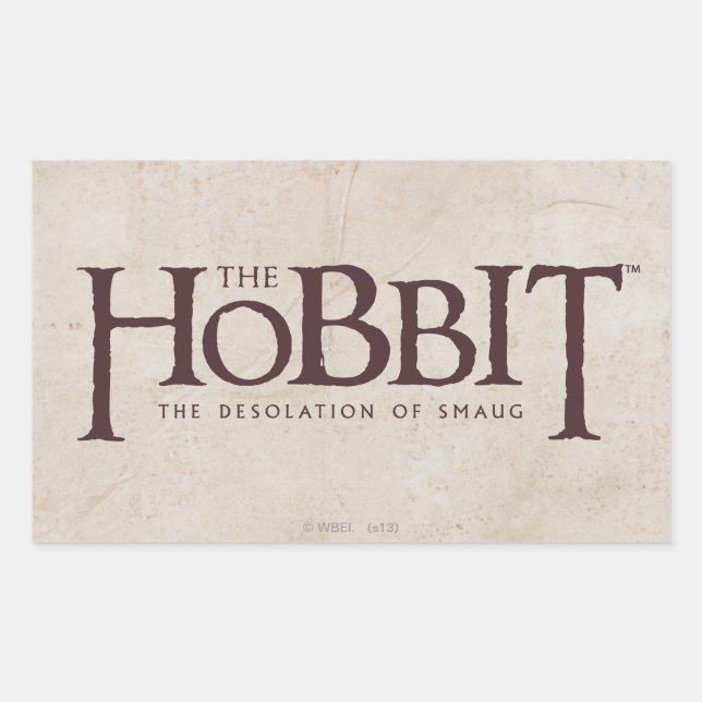Hobbit-Logo - Dunkel Rechteckiger Aufkleber (Vorderseite)