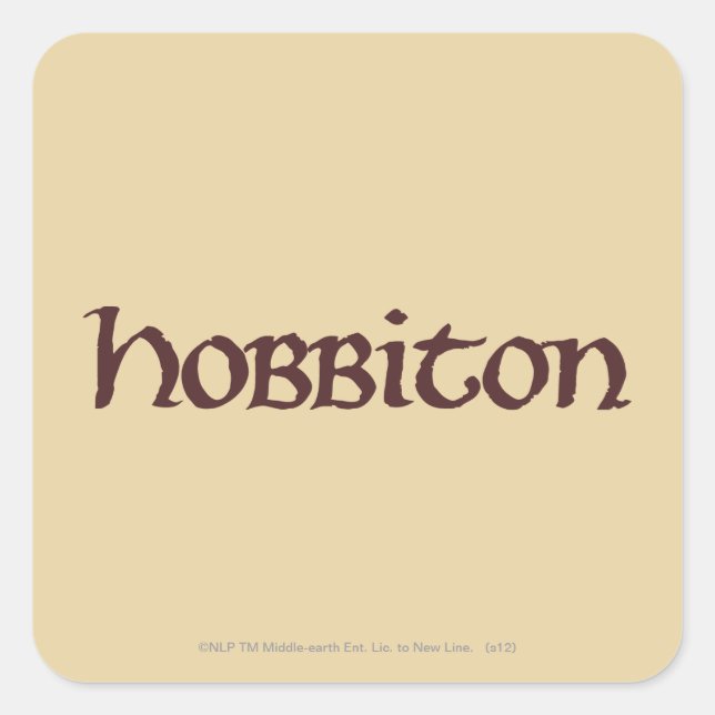 HOBBITON™ Solid Quadratischer Aufkleber (Vorderseite)