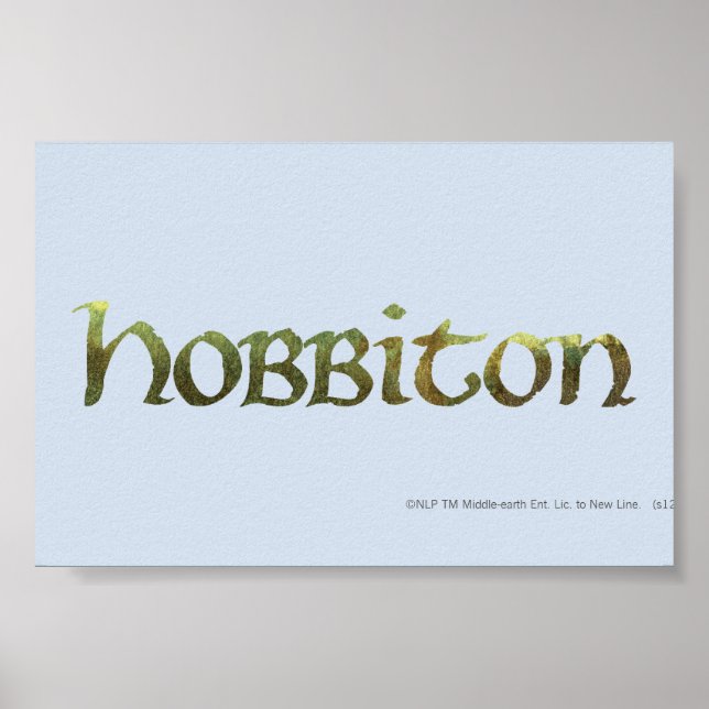 HOBBITON™ texturiert Poster (Vorne)