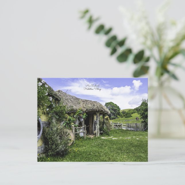 Hobbiton Village, Neuseeland Postkarte (Stehend Vorderseite)