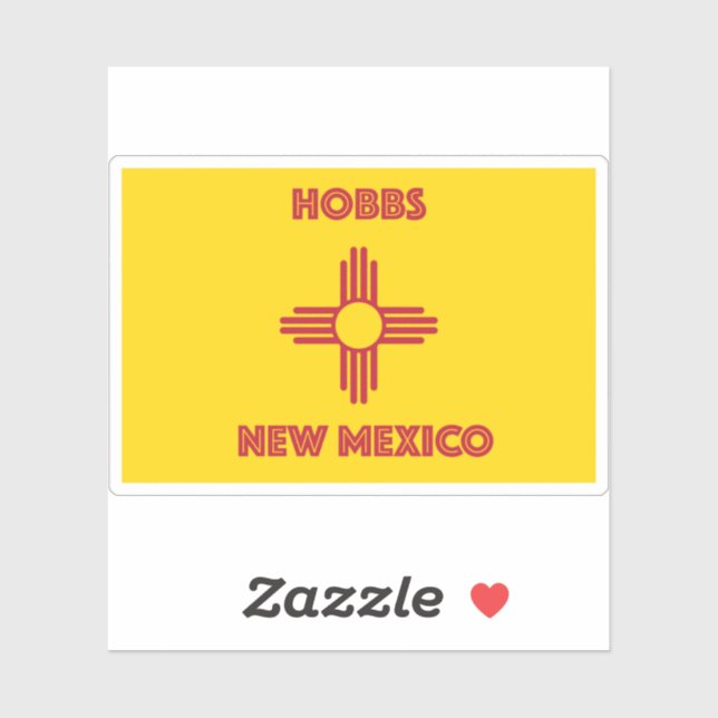 Hobbs New Mexico Aufkleber (Blatt)