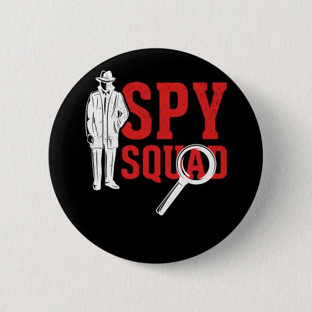 Hobby Detective Friends Crime Funny Investigator Button (Vorderseite)