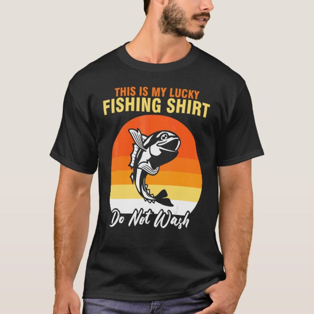 Hobby Fischerei Fischer Lucky Fischen T-Shirt (Vorderseite)