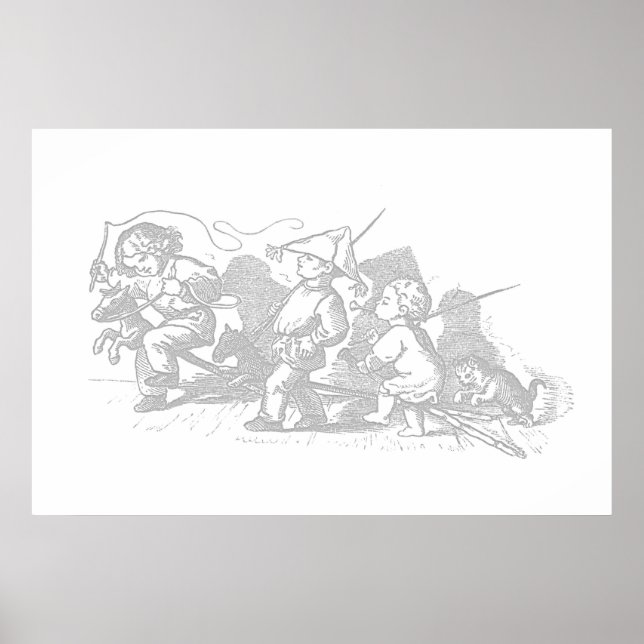 Hobby Horse Kid's Art Poster (Vorne)
