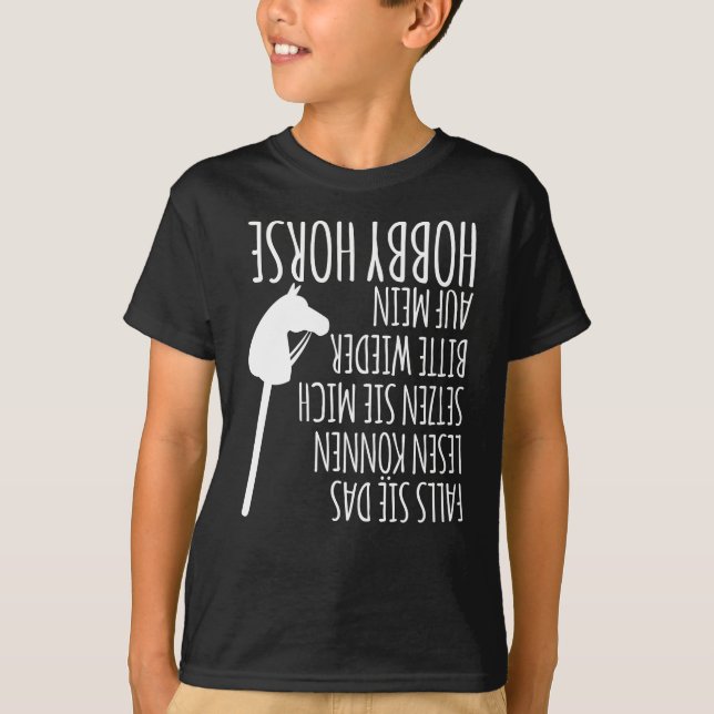 Hobby Horse Steckenhorse Sprichwort T-Shirt (Vorderseite)